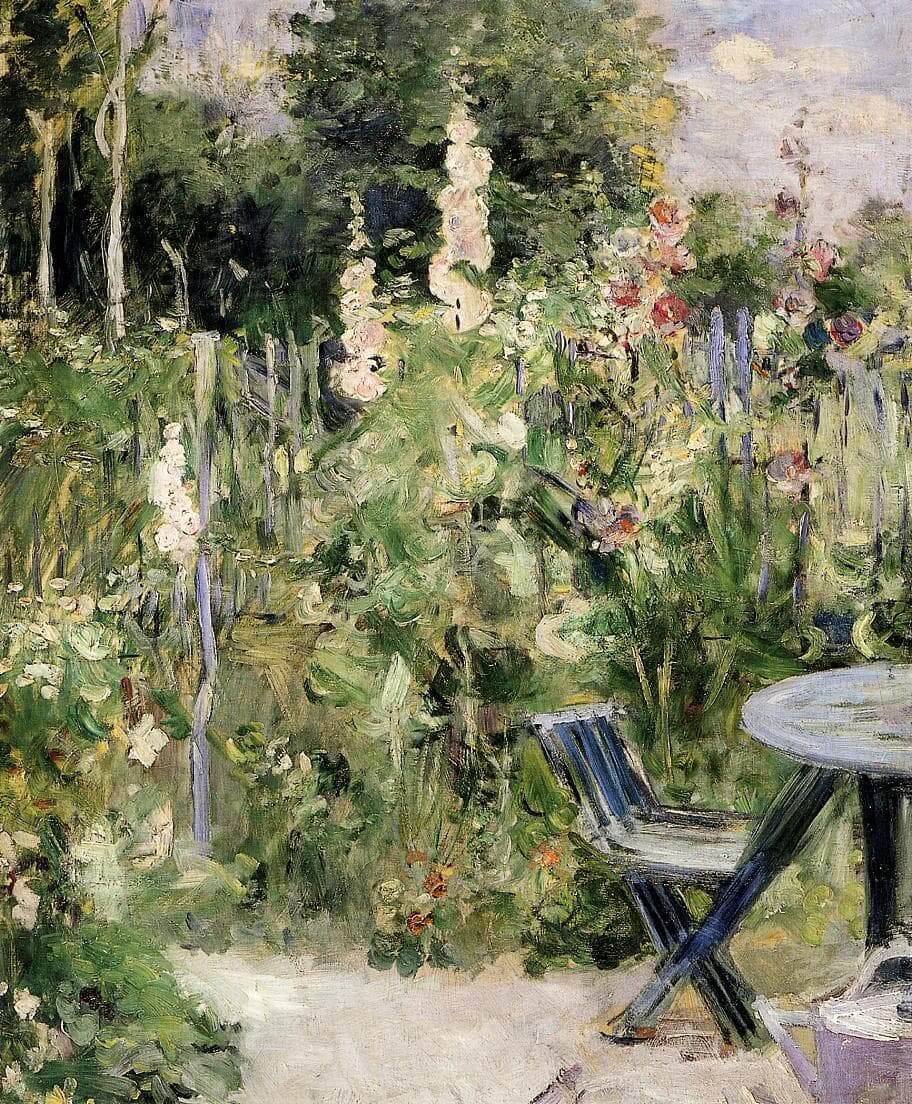 "Roses Trémières" de Berthe Morisot