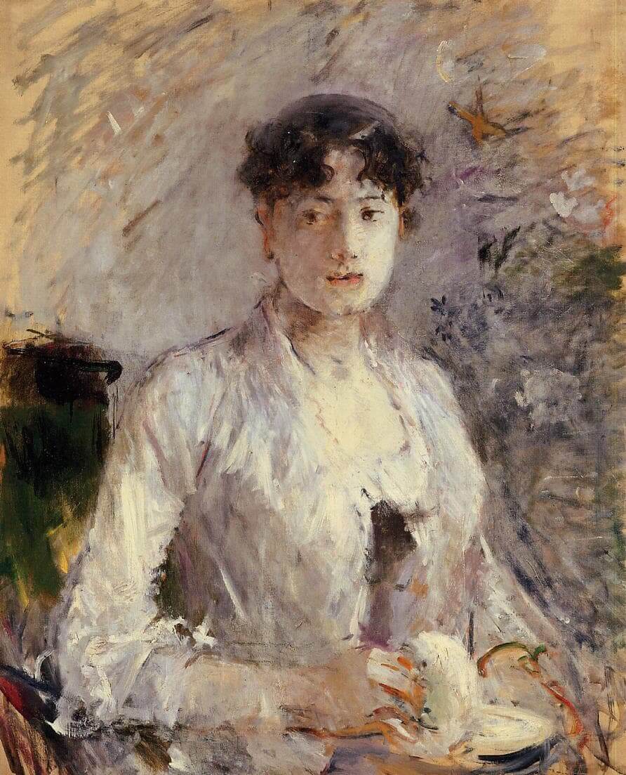 "Jeune femme en mauve" de Berthe Morisot