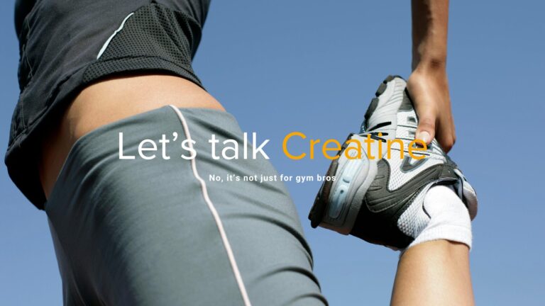 Let's talk creatine